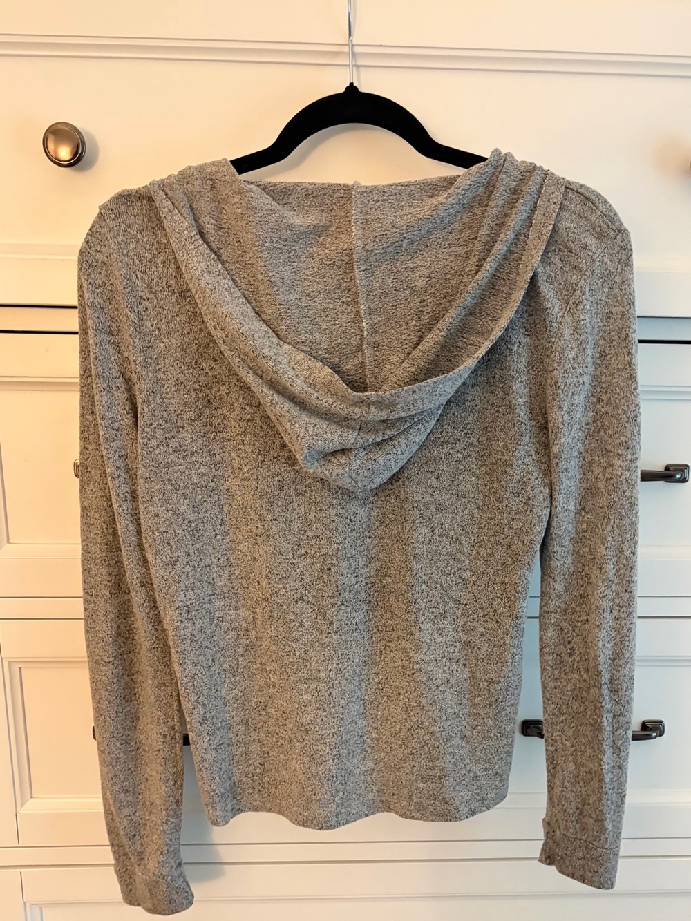Heather Gray Hooded Lace-Up Pullover - Picture 2 of 2